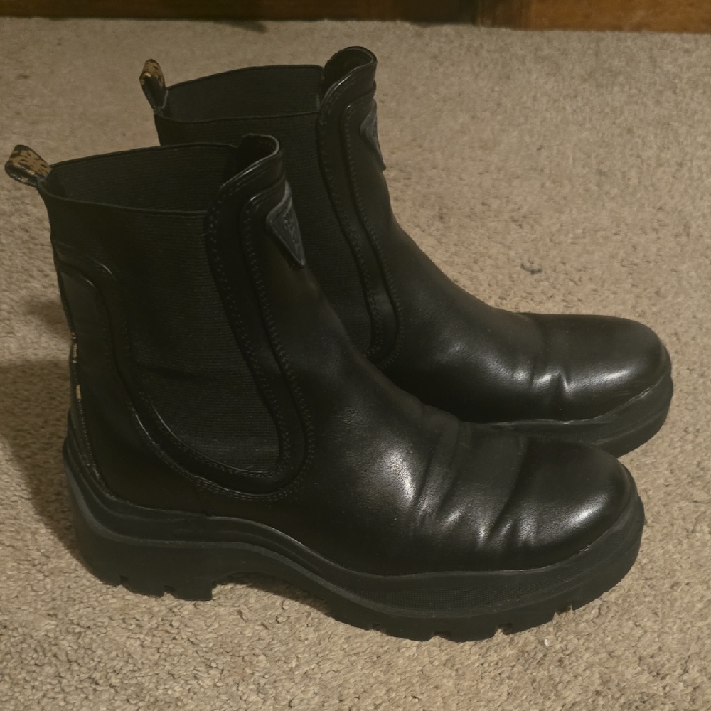 Men's Black Leather Boots